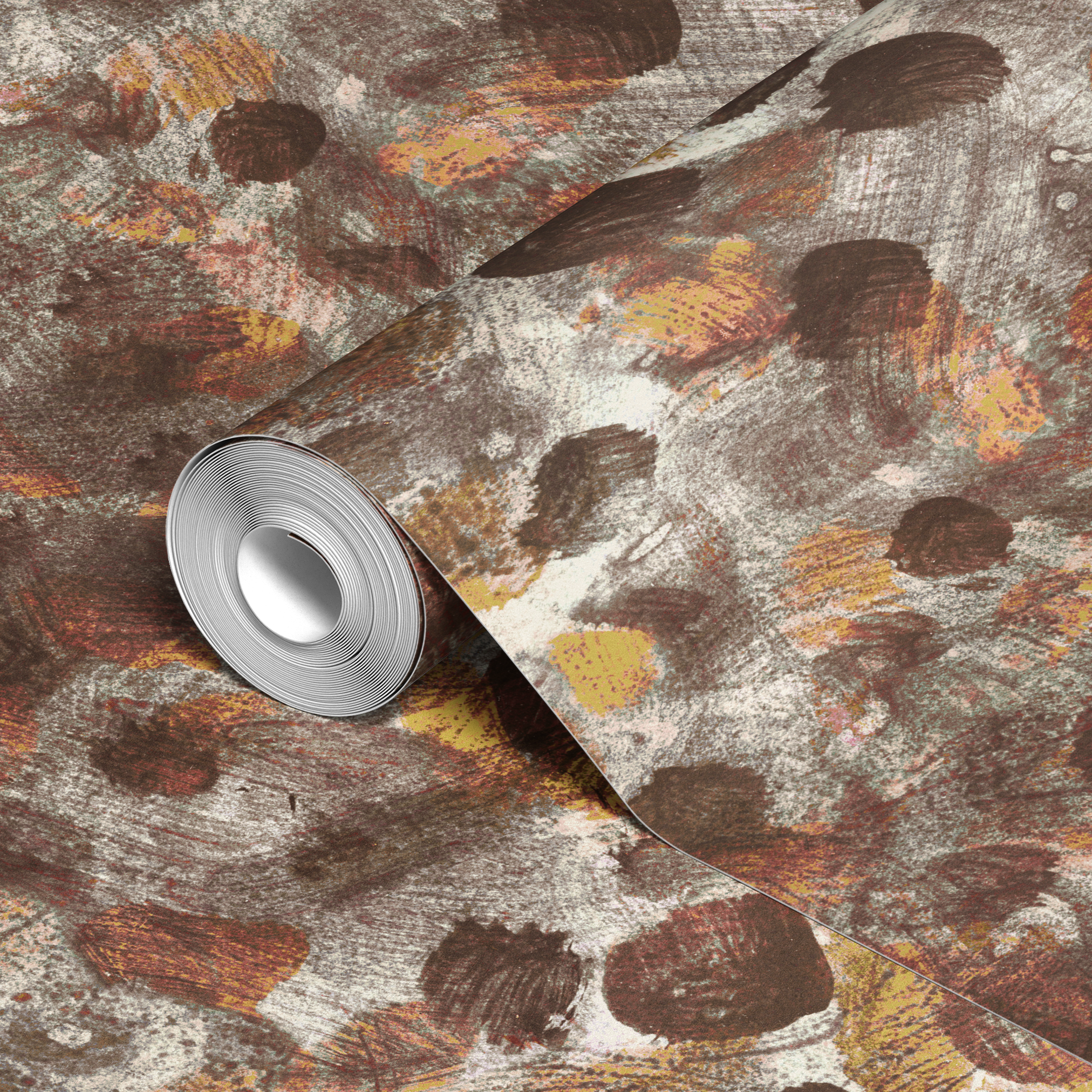  wallpaper roll closeup mockup