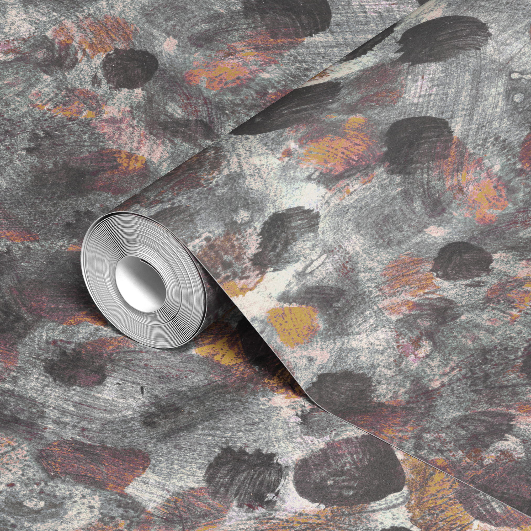  wallpaper roll closeup mockup