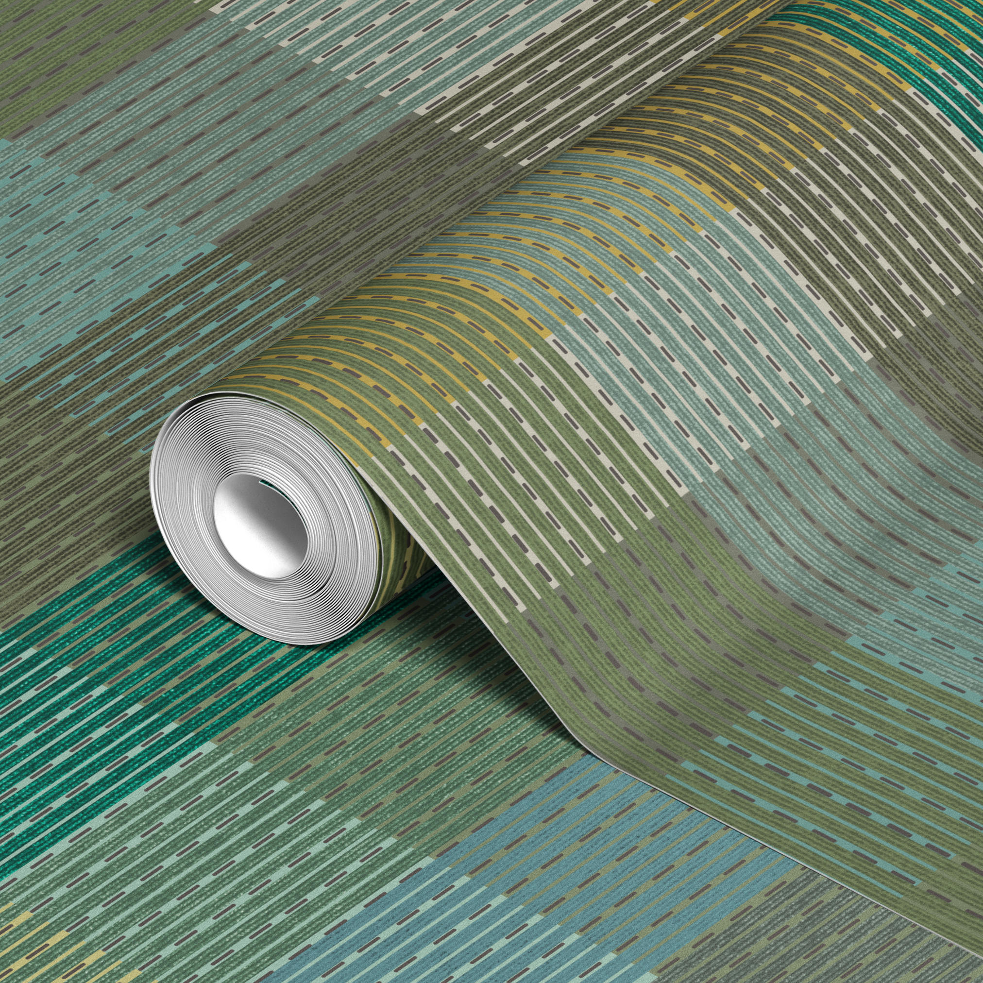  wallpaper roll closeup mockup