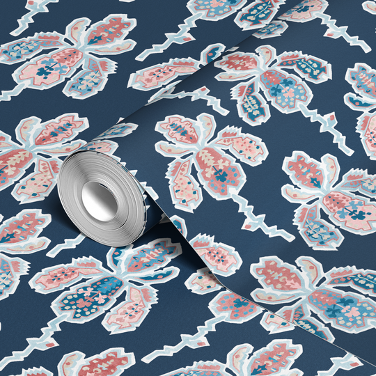  wallpaper roll closeup mockup