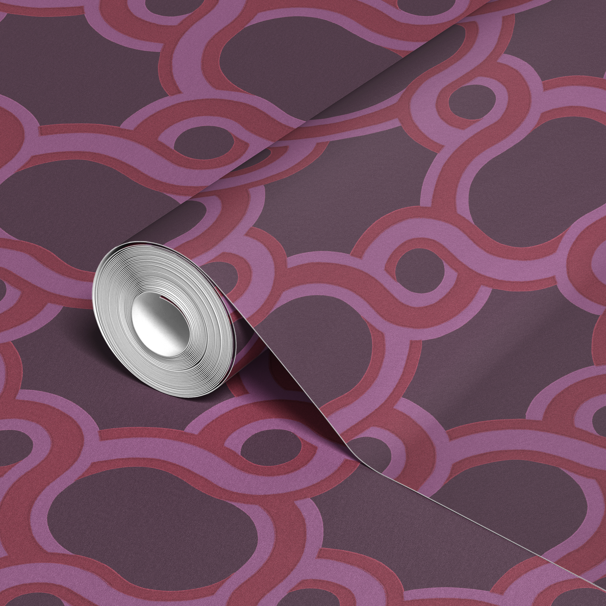  wallpaper roll closeup mockup