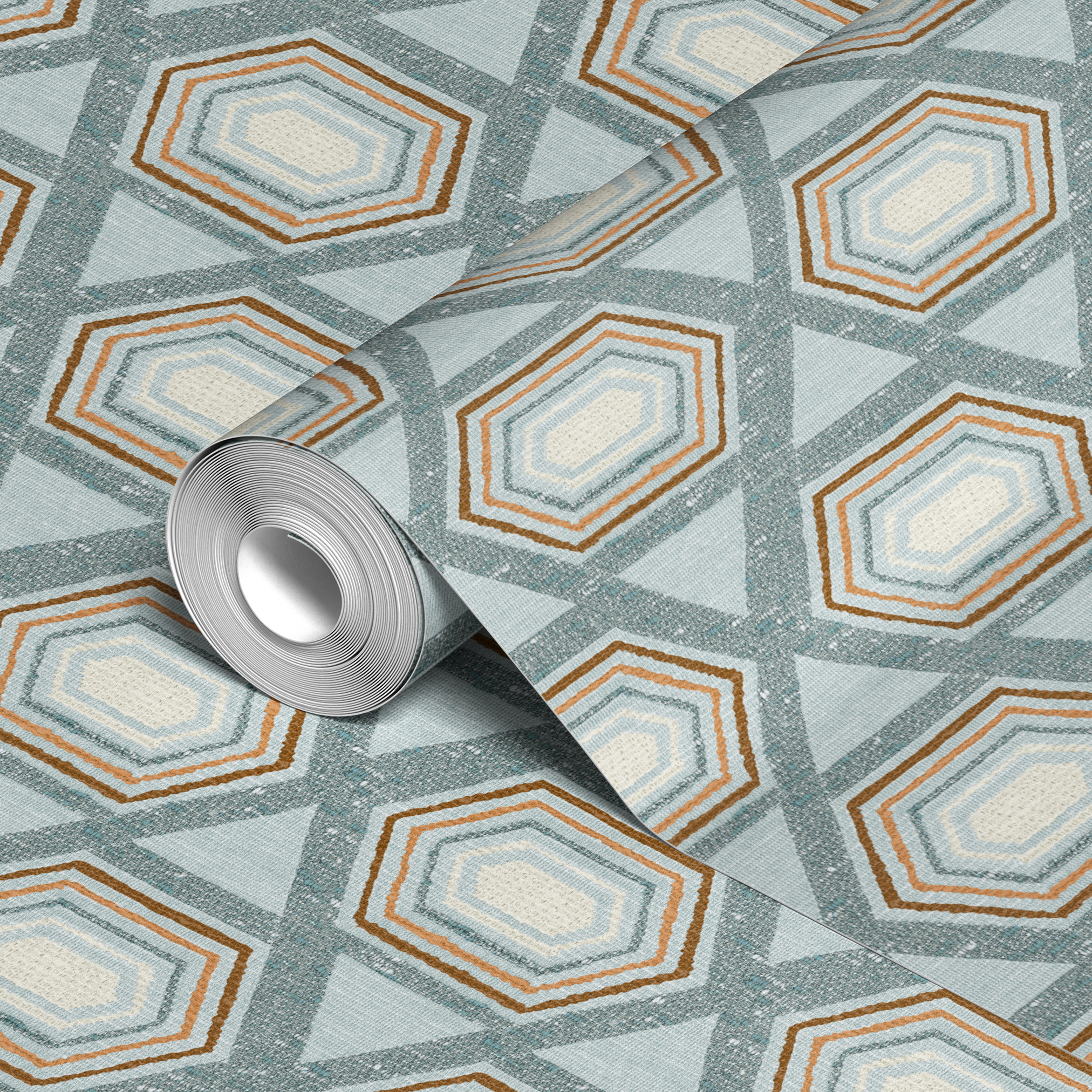  wallpaper roll closeup mockup