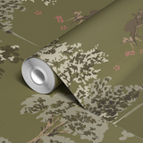  wallpaper roll closeup mockup