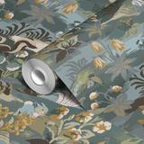  wallpaper roll closeup mockup