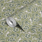  wallpaper roll closeup mockup