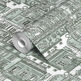  wallpaper roll closeup mockup