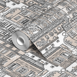  wallpaper roll closeup mockup