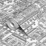  wallpaper roll closeup mockup