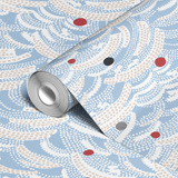  wallpaper roll closeup mockup