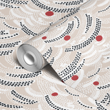  wallpaper roll closeup mockup