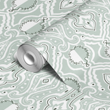  wallpaper roll closeup mockup