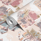  wallpaper roll closeup mockup