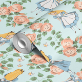  wallpaper roll closeup mockup