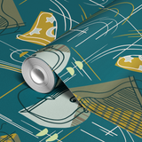  wallpaper roll closeup mockup