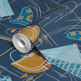  wallpaper roll closeup mockup