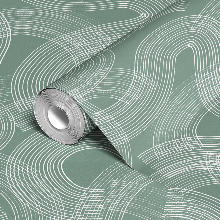  wallpaper roll closeup mockup