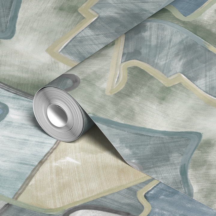  wallpaper roll closeup mockup