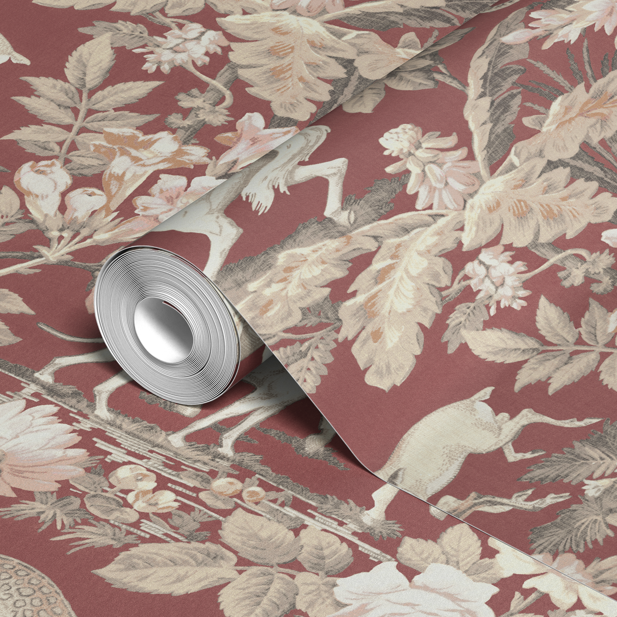  wallpaper roll closeup mockup