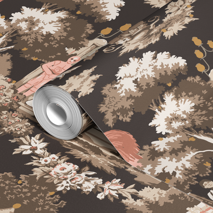  wallpaper roll closeup mockup