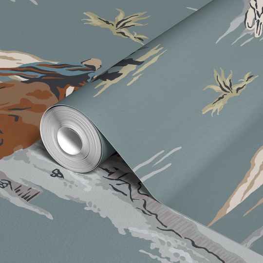  wallpaper roll closeup mockup