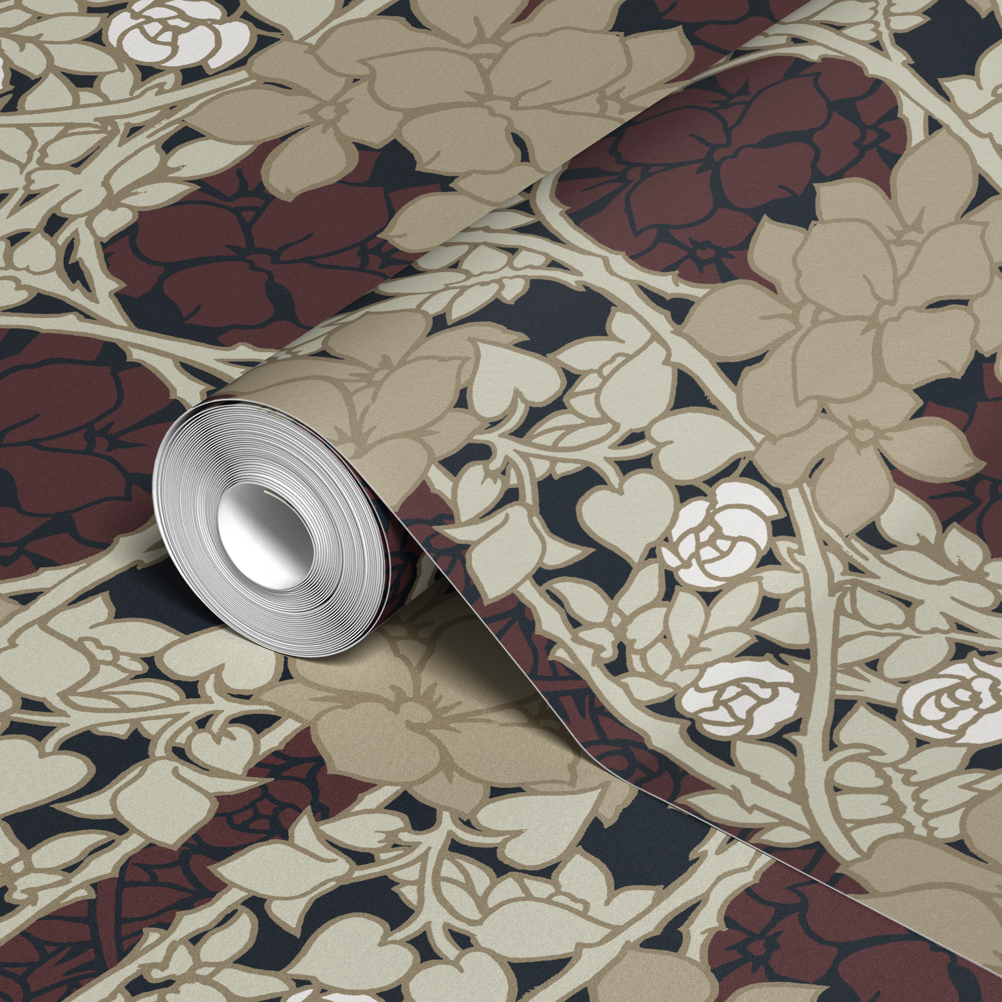  wallpaper roll closeup mockup 24in