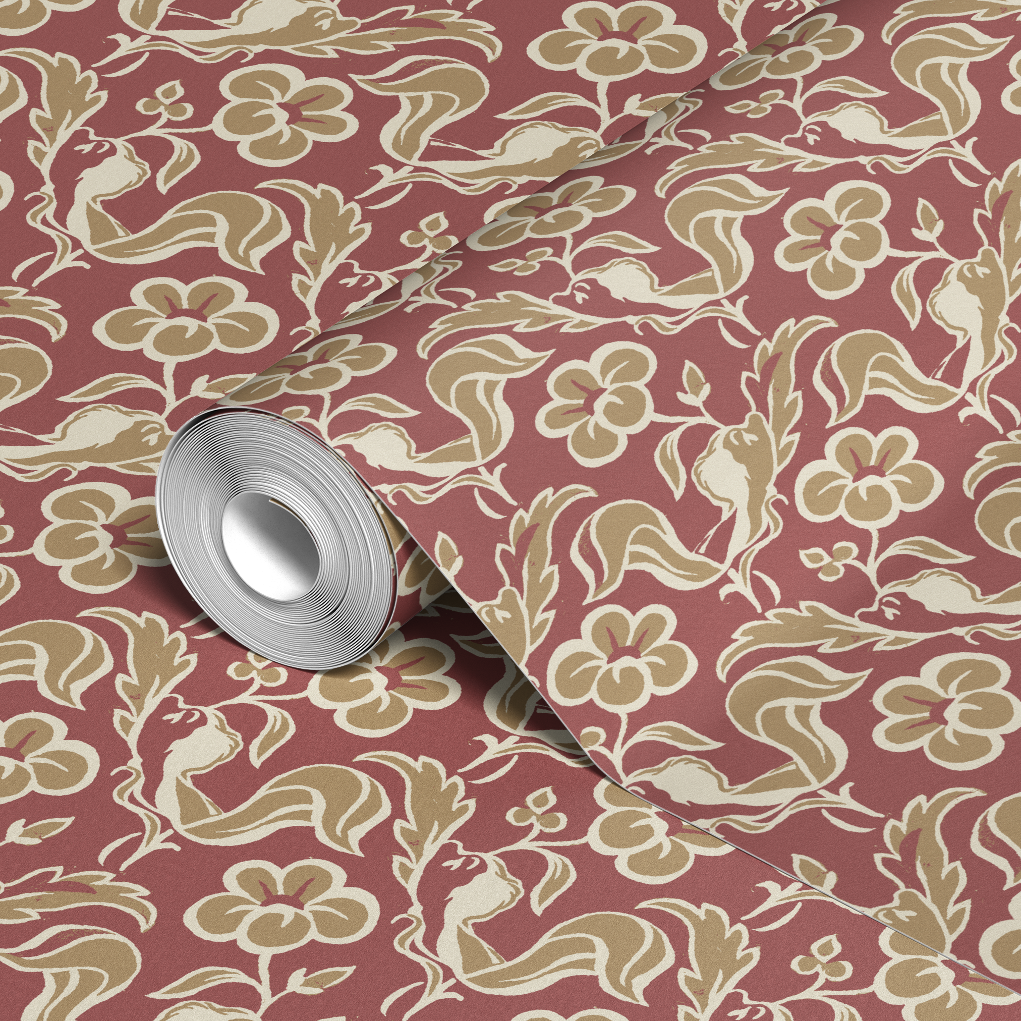  wallpaper roll closeup mockup 24in