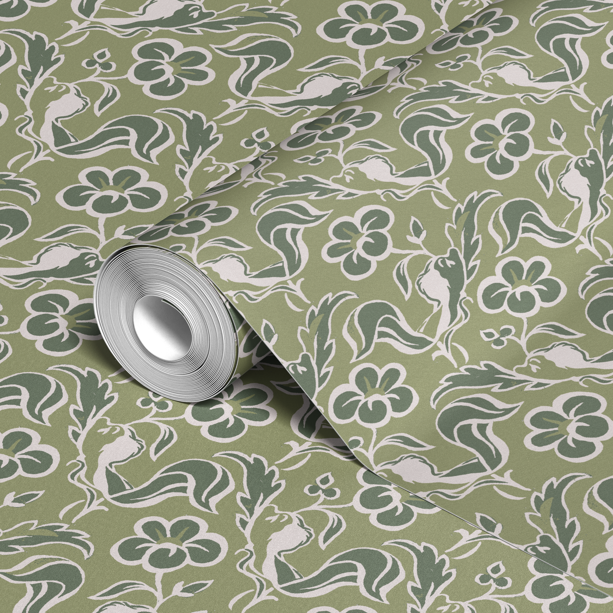  wallpaper roll closeup mockup 24in