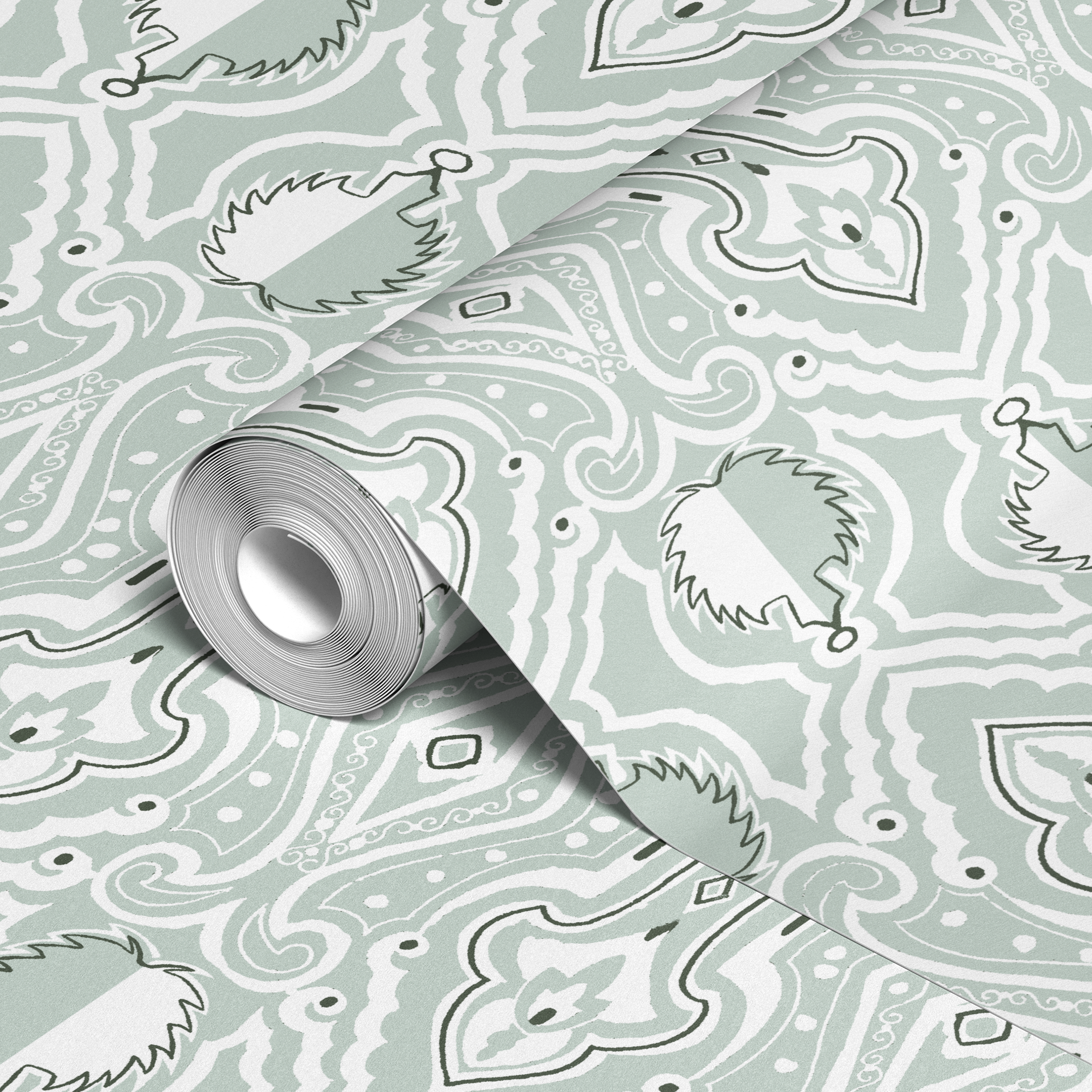  wallpaper roll closeup mockup 24in
