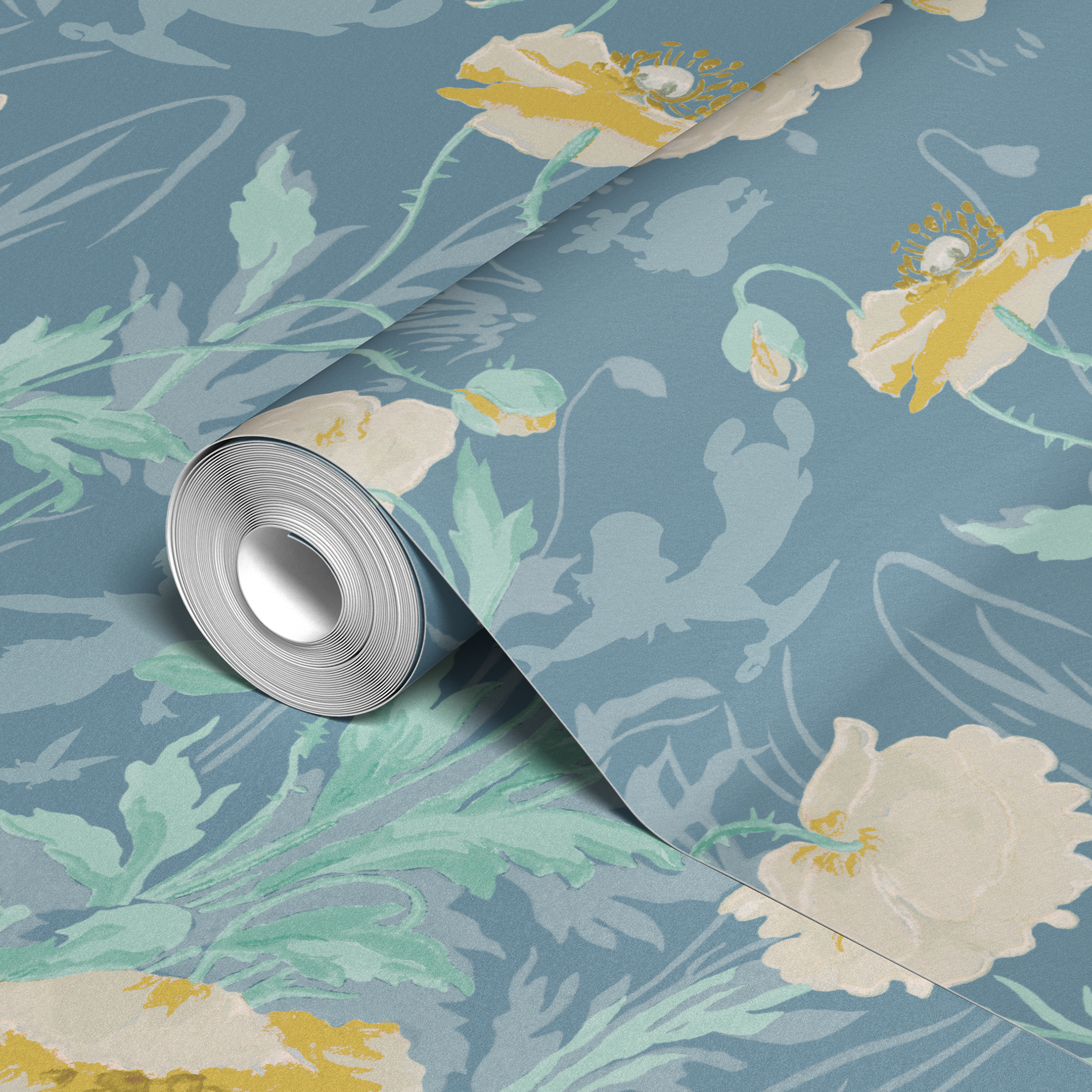  wallpaper roll closeup mockup 24in