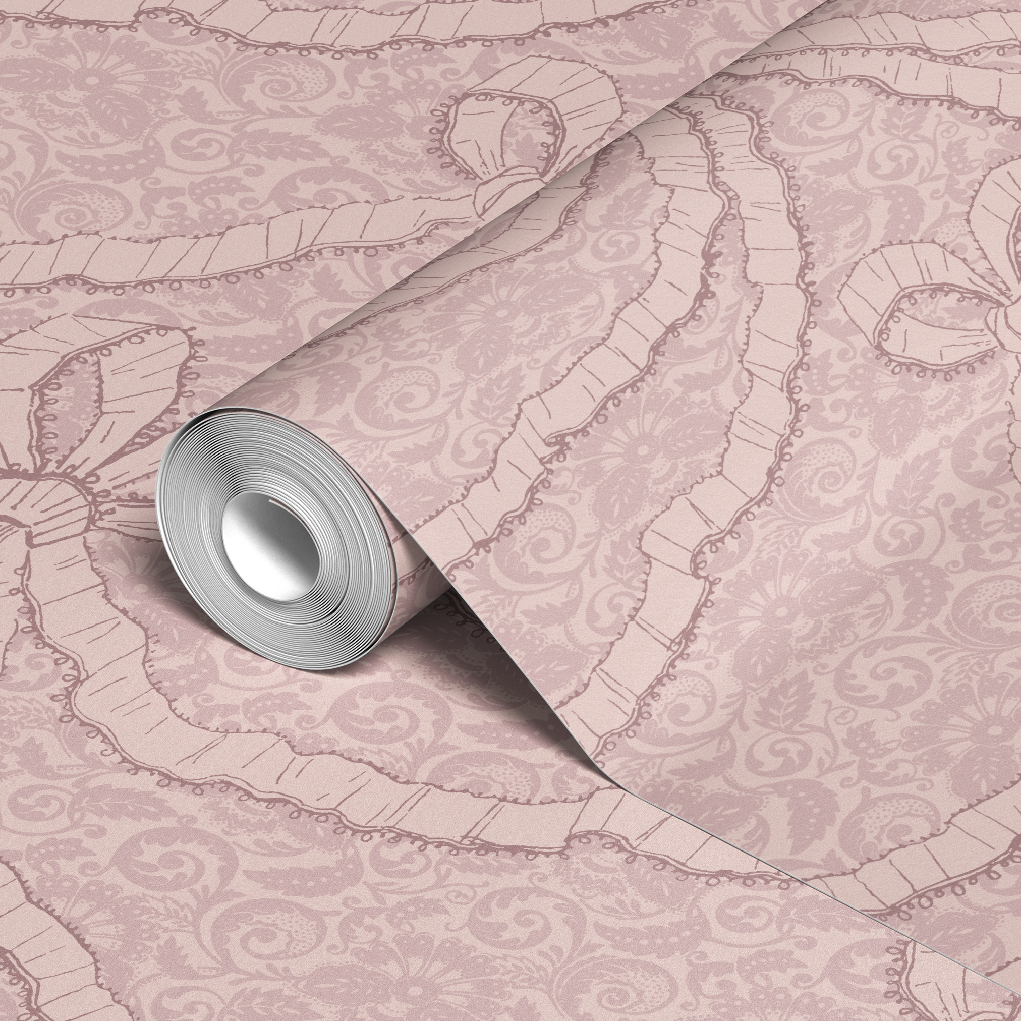  wallpaper roll closeup mockup 24in