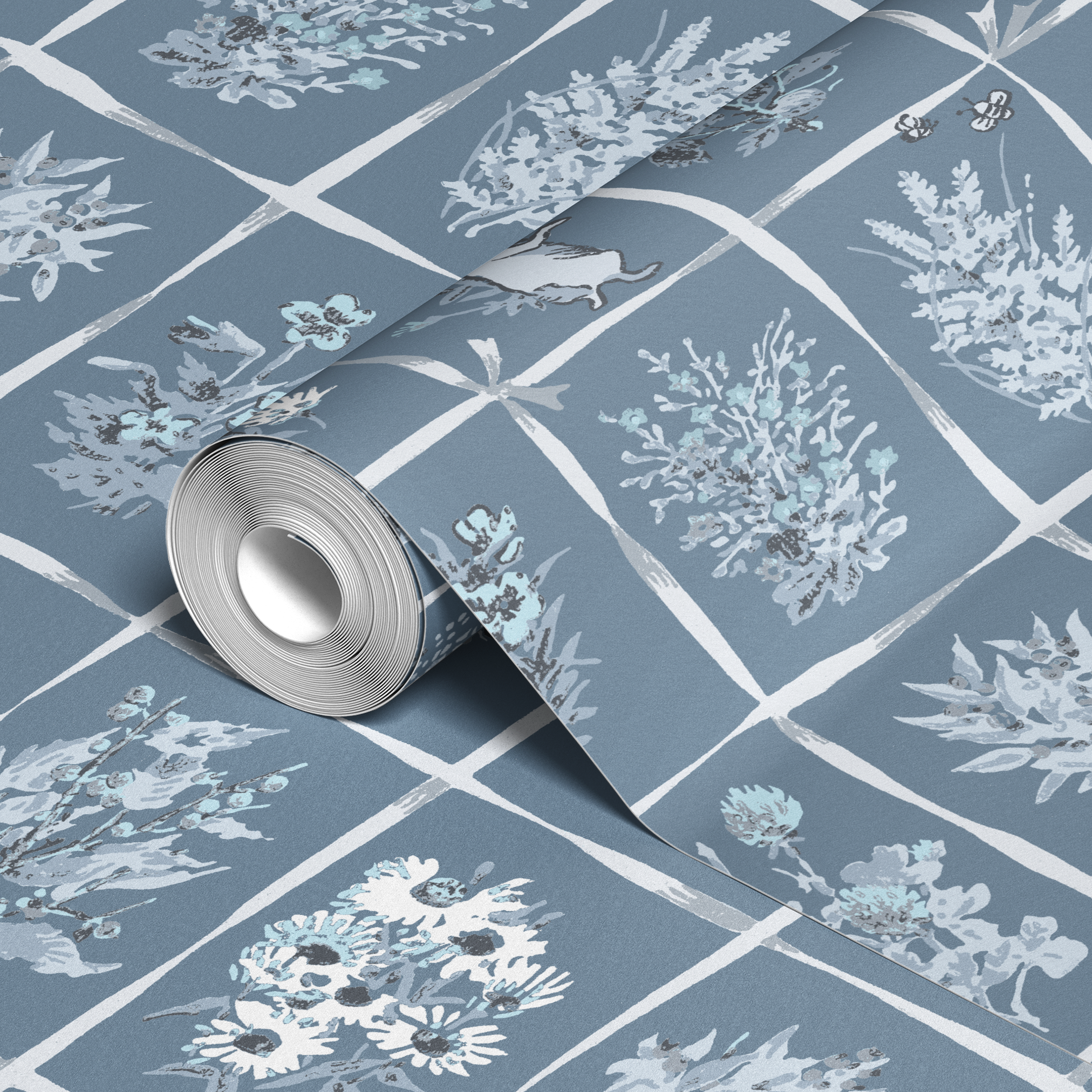  wallpaper roll closeup mockup 24in