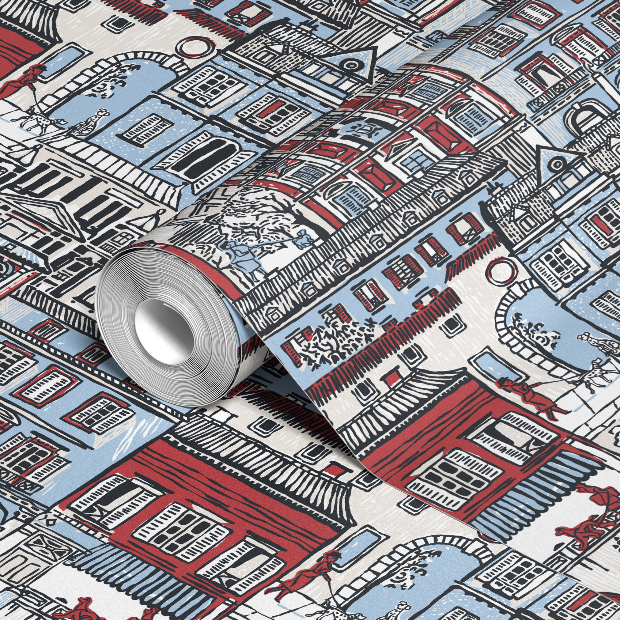  wallpaper roll closeup mockup 24in