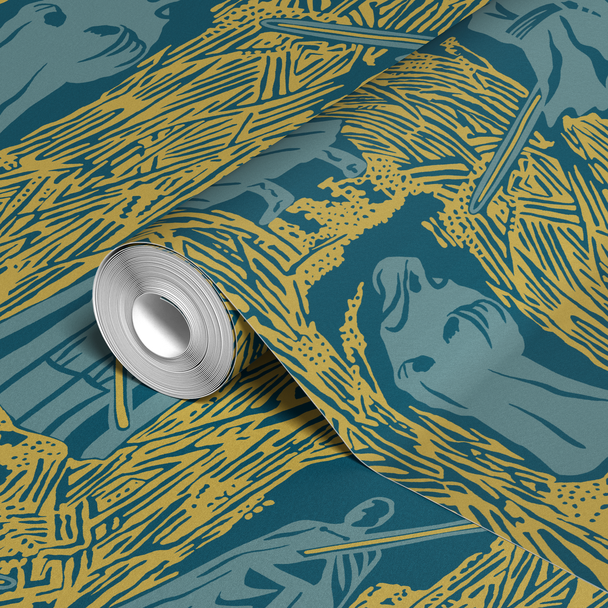  wallpaper roll closeup mockup 24in
