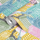  wallpaper roll closeup mockup 24in