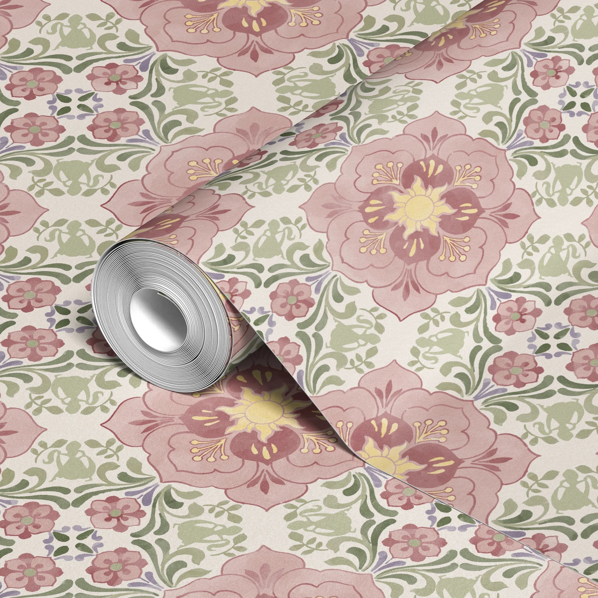  wallpaper roll closeup mockup 24in