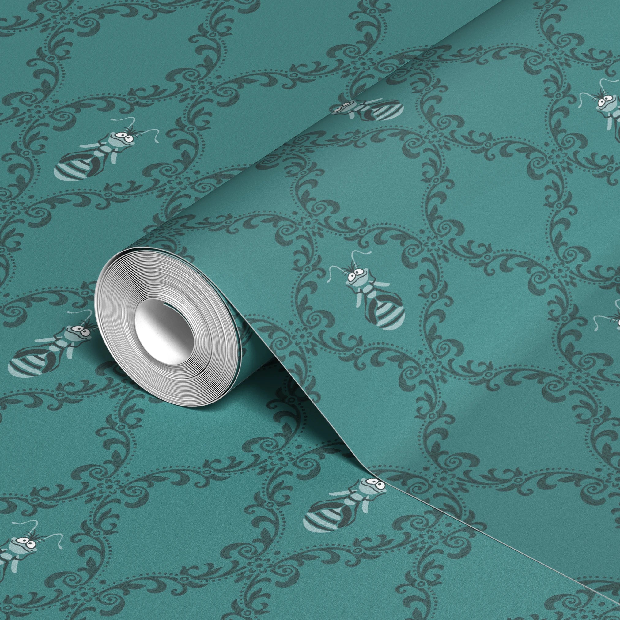  wallpaper roll closeup mockup 24in