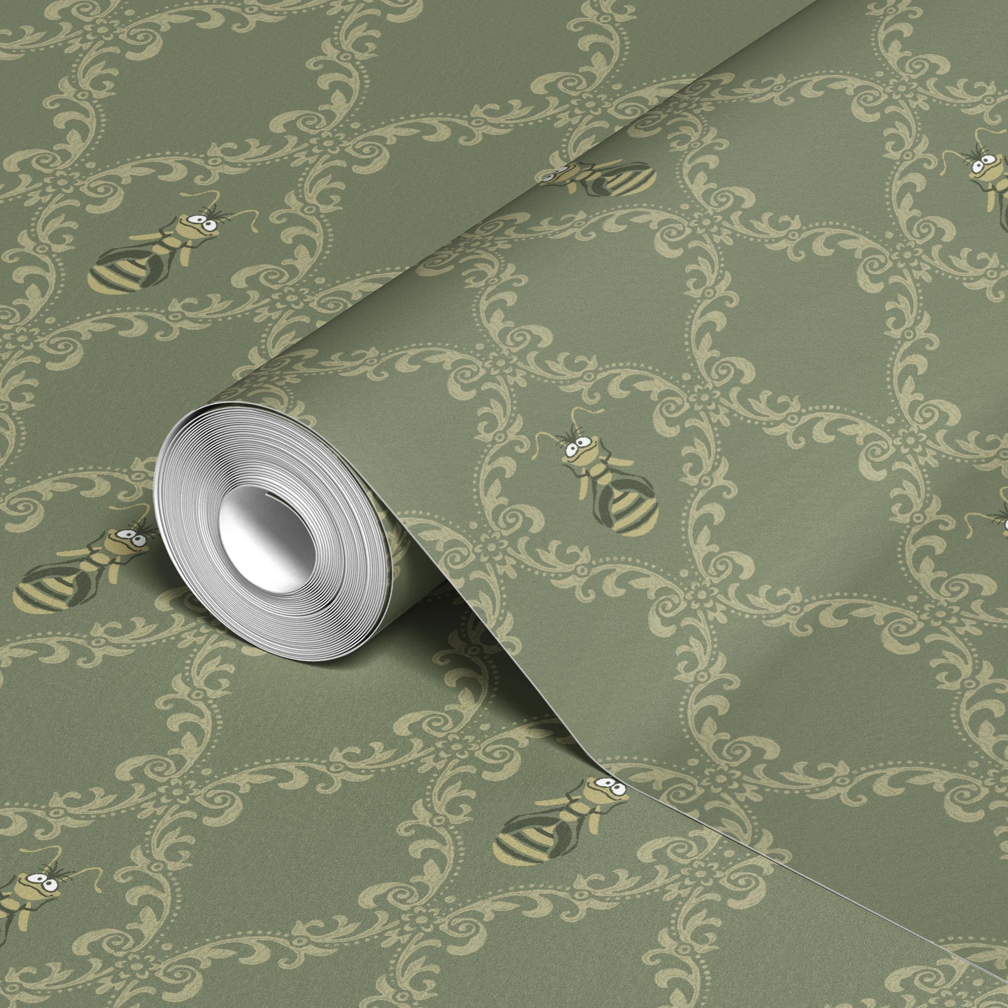  wallpaper roll closeup mockup 24in