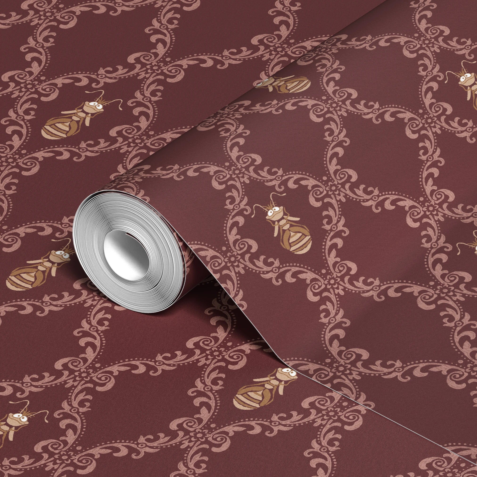  wallpaper roll closeup mockup 24in