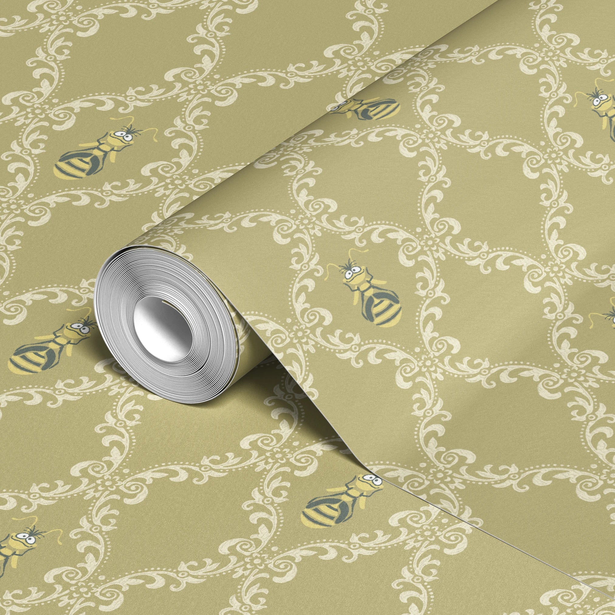  wallpaper roll closeup mockup 24in