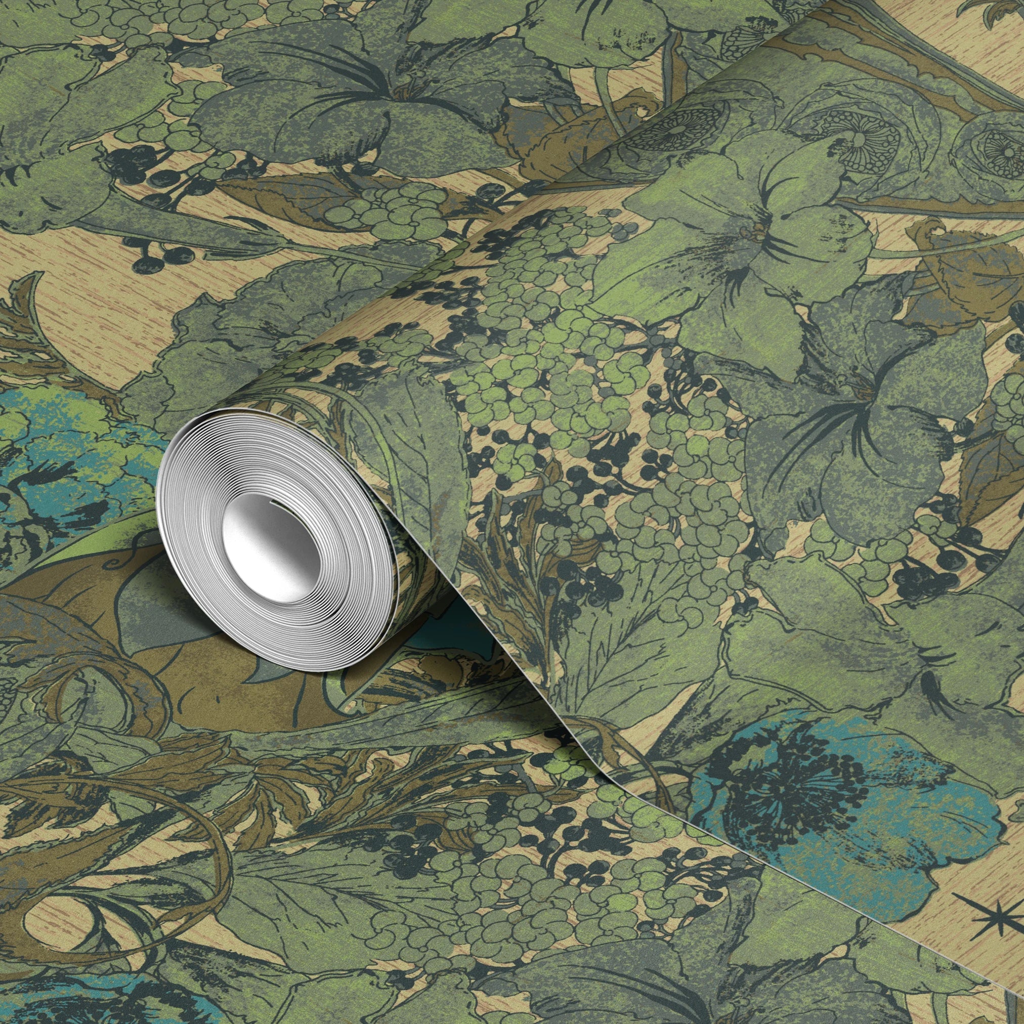  wallpaper roll closeup mockup 24in