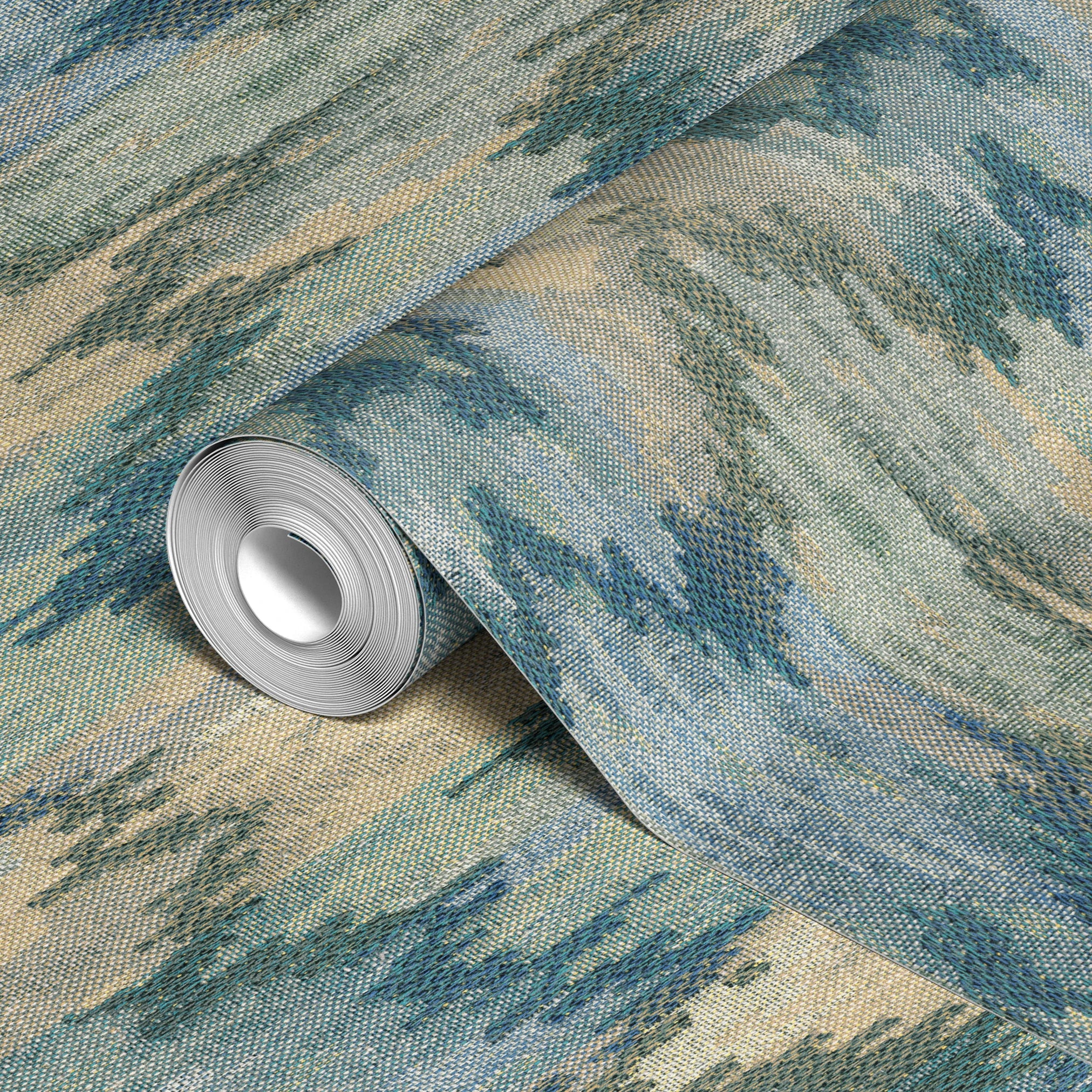 Whistledown - Opal Blue Wallpaper