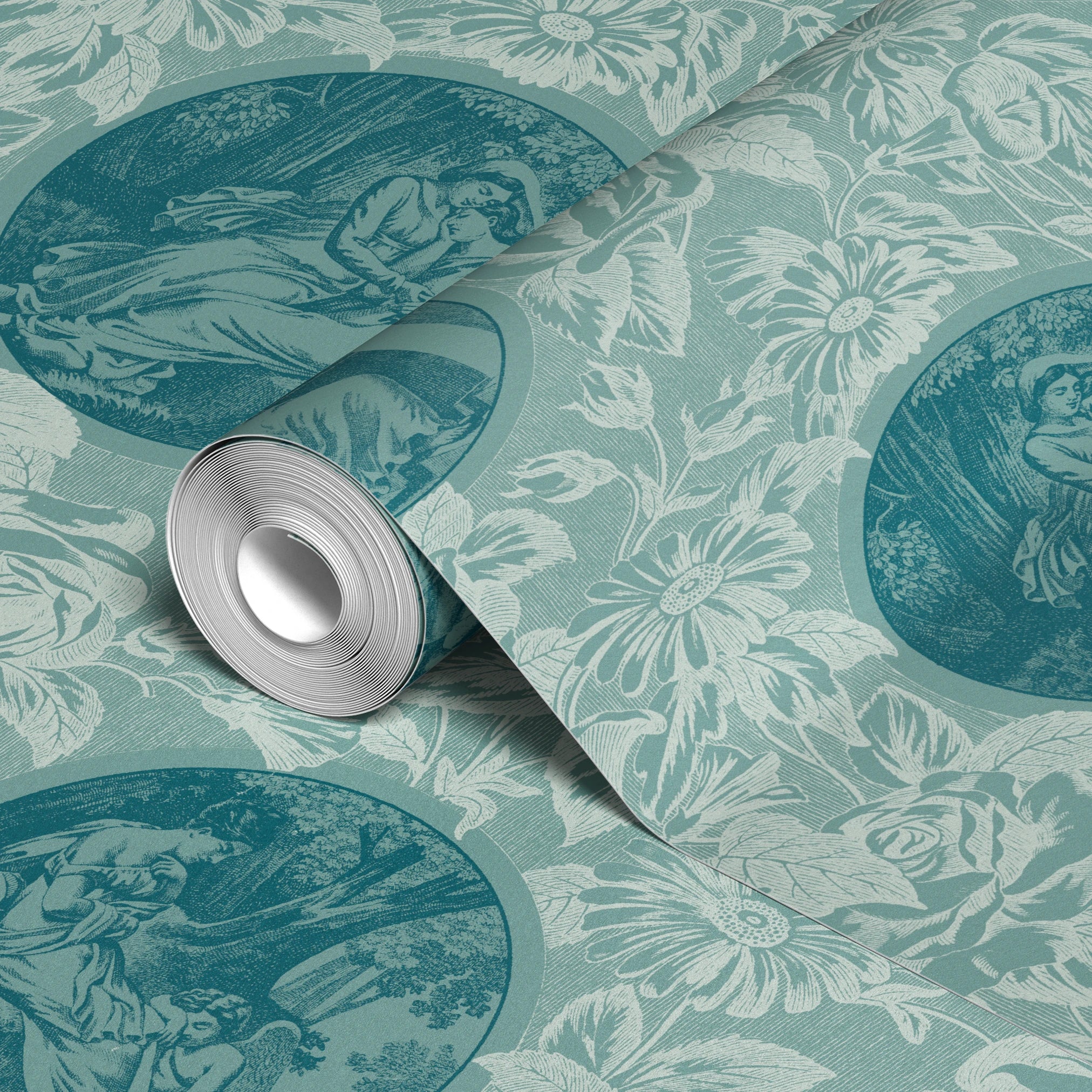 Amour - Barrowed Blue Wallpaper