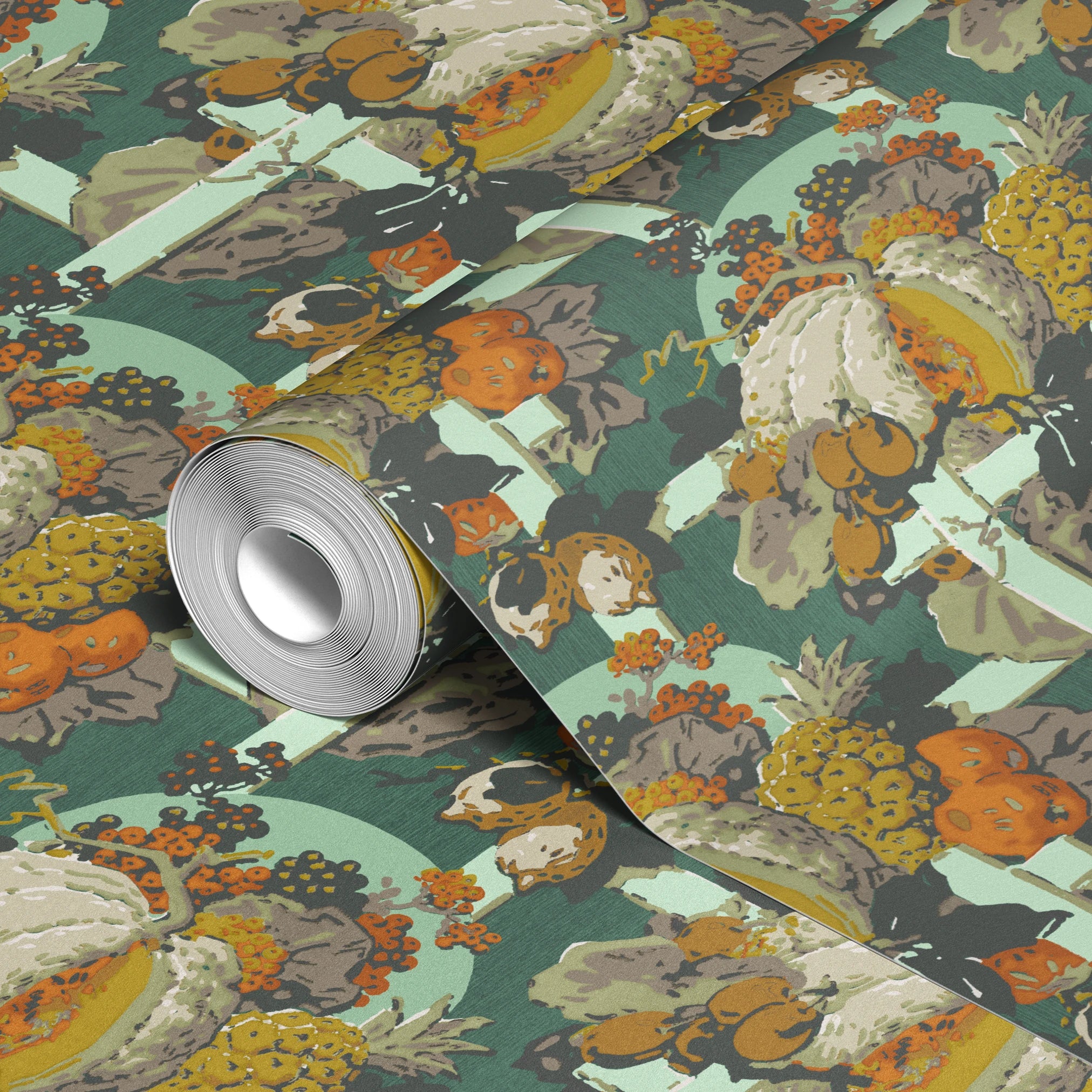 Zetva - Duck Green Wallpaper