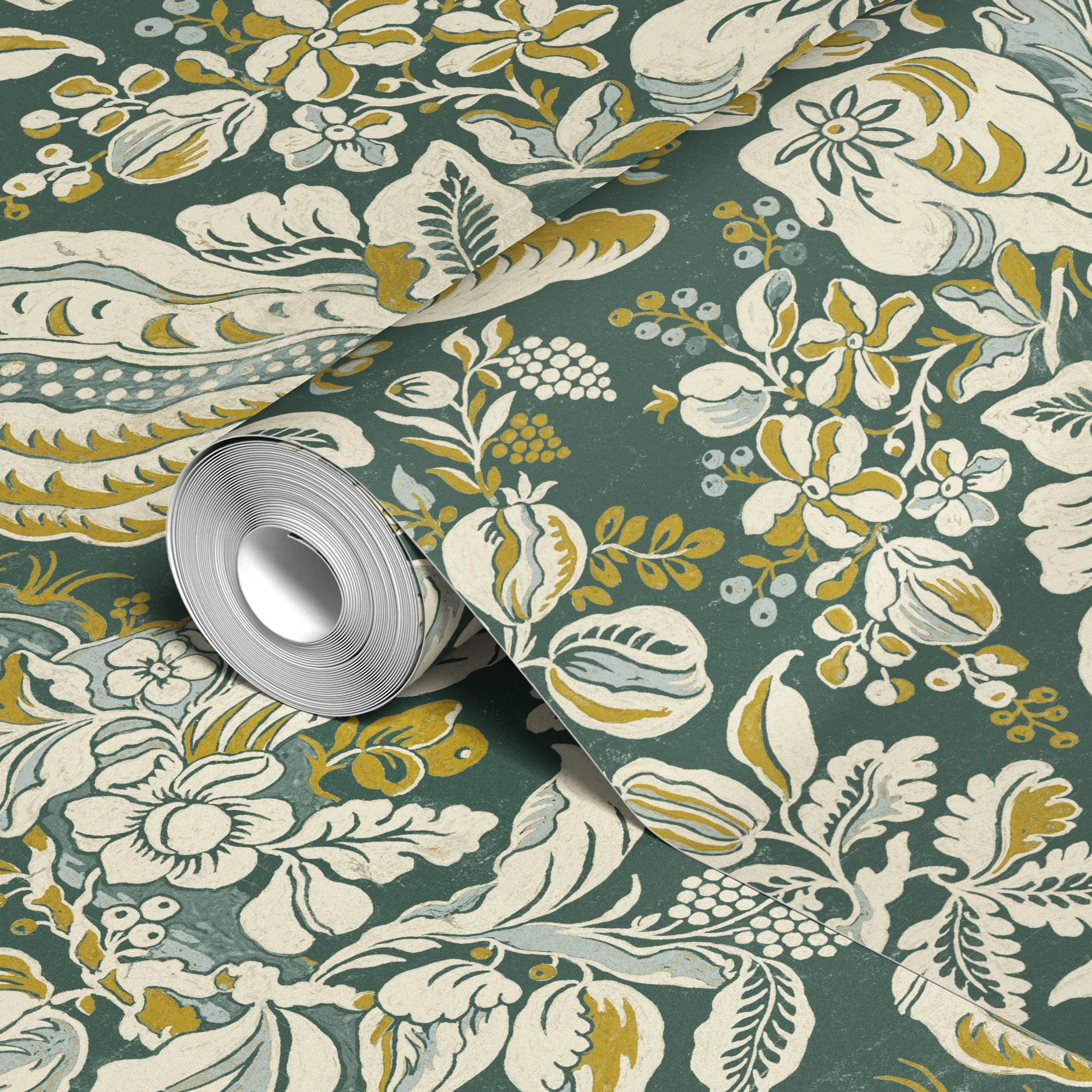 Domitila - Duck Green Wallpaper
