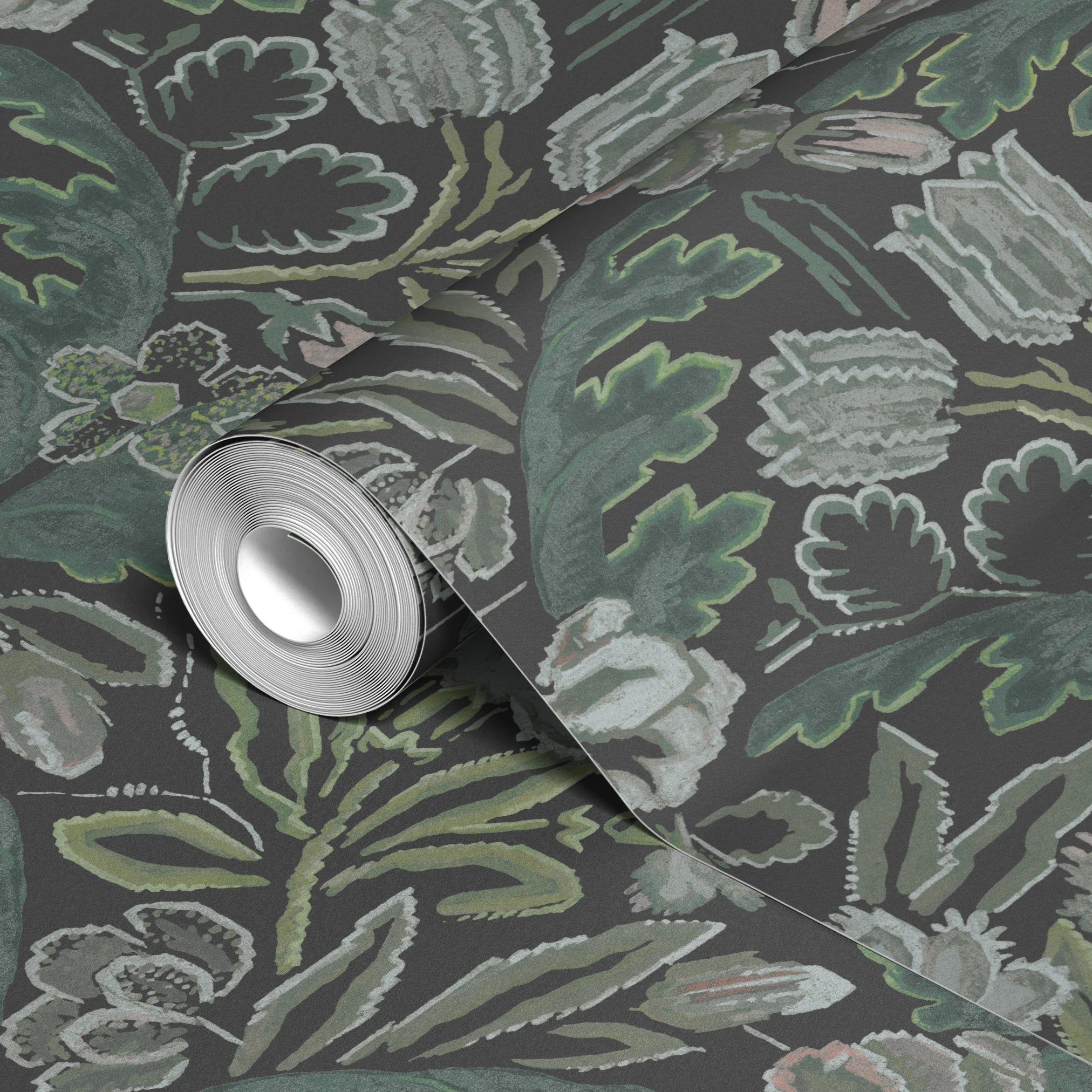 Bronte - Duck Green Wallpaper