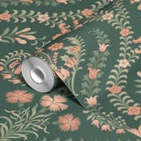 Genevieve - Duck Green Wallpaper
