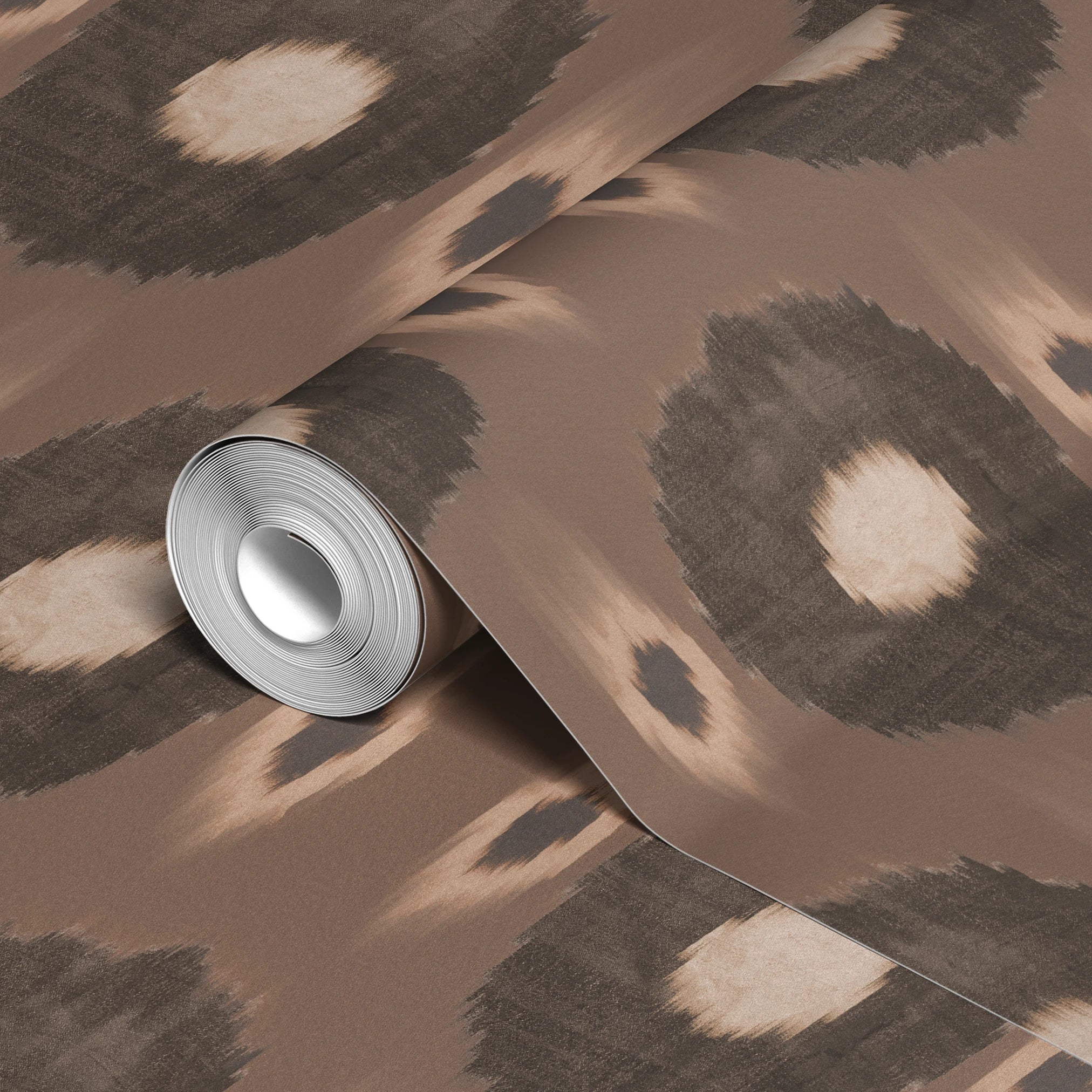 Golden Ikat - Brine Wallpaper