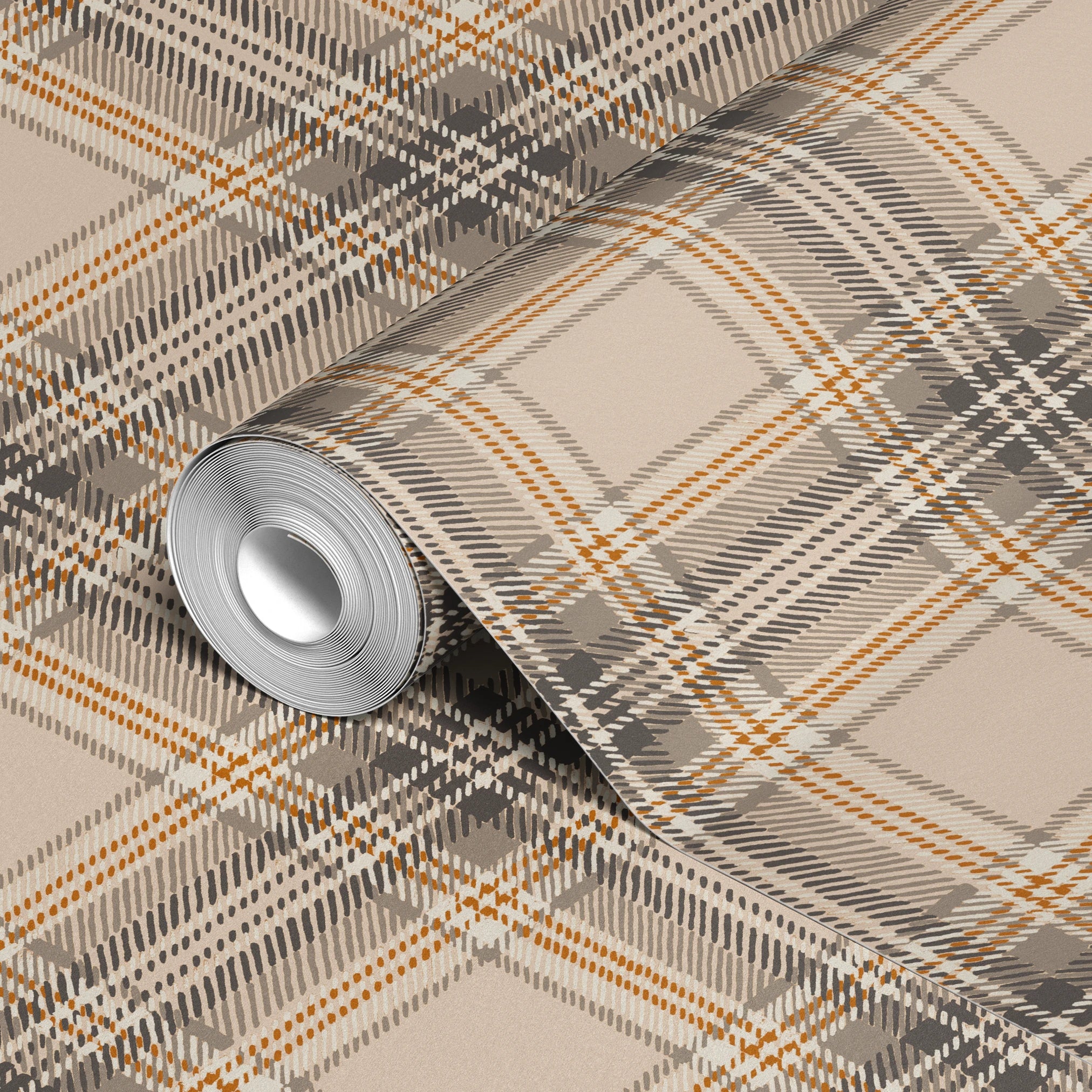 Shadow Plaid - Farrow Wallpaper