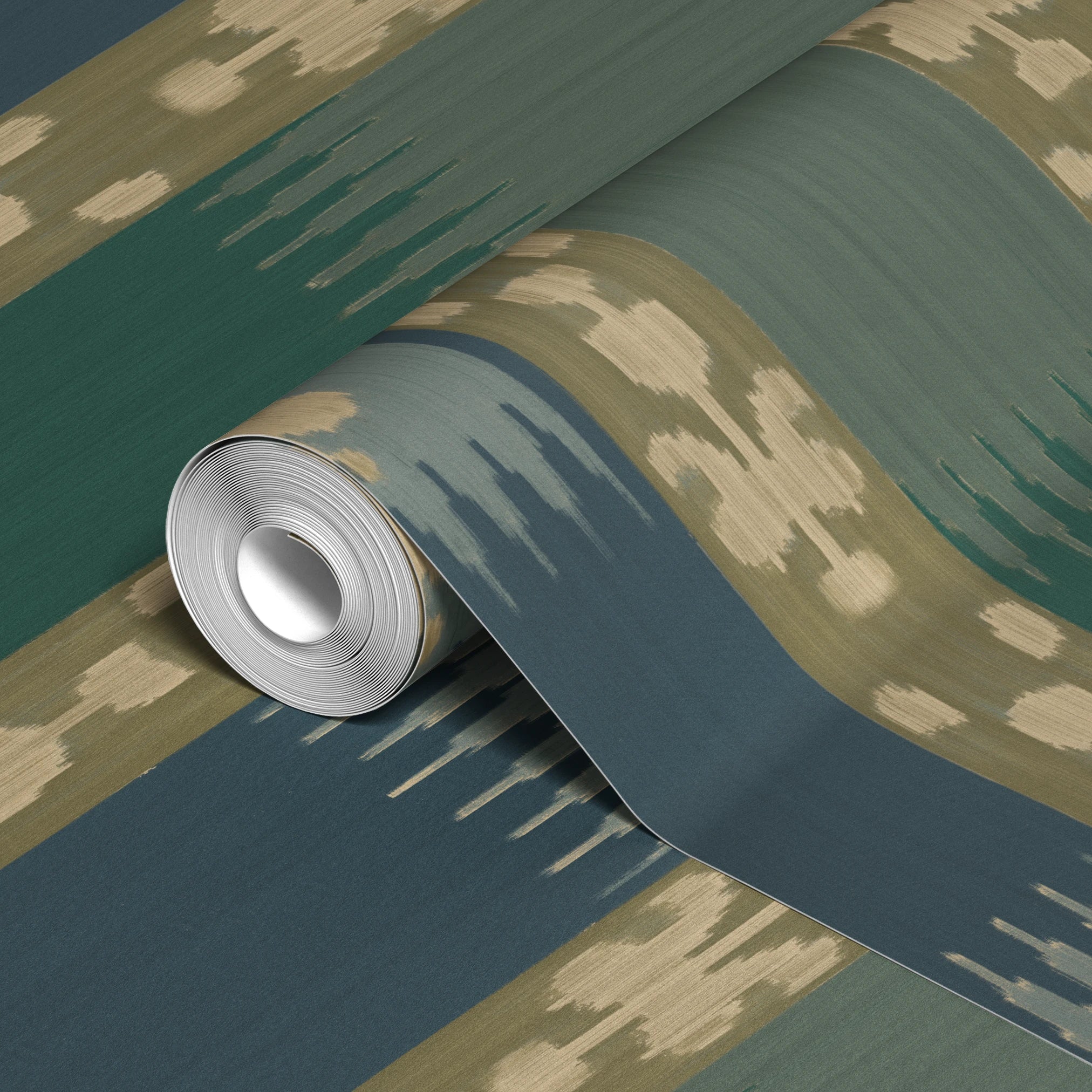 Menge Ikat - Port Wallpaper