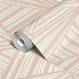 Geometric pattern with beige and cream angular lines forming abstract triangular shapes
